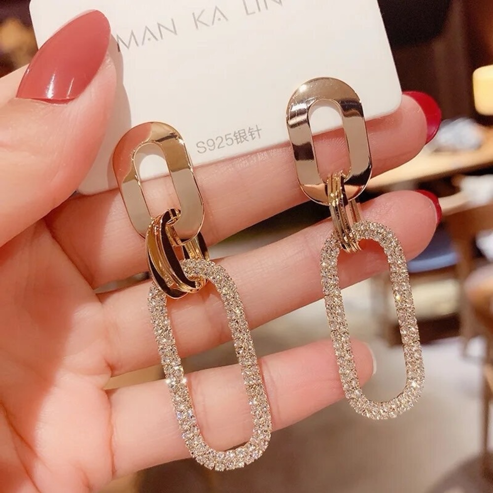 New Women's Earrings Korean Stud Earrings for Women Vintage